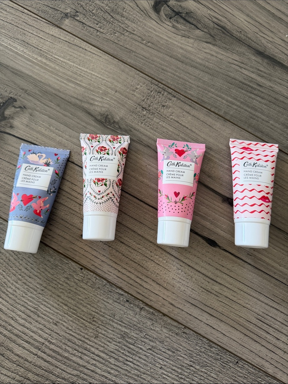 Cath Kidston Pink & Blue Floral Hand Cream Tubes - Set of 4
